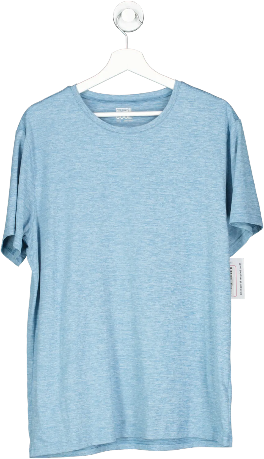 32 Degrees Blue Cool Classic Crew Neck T Shirt UK L