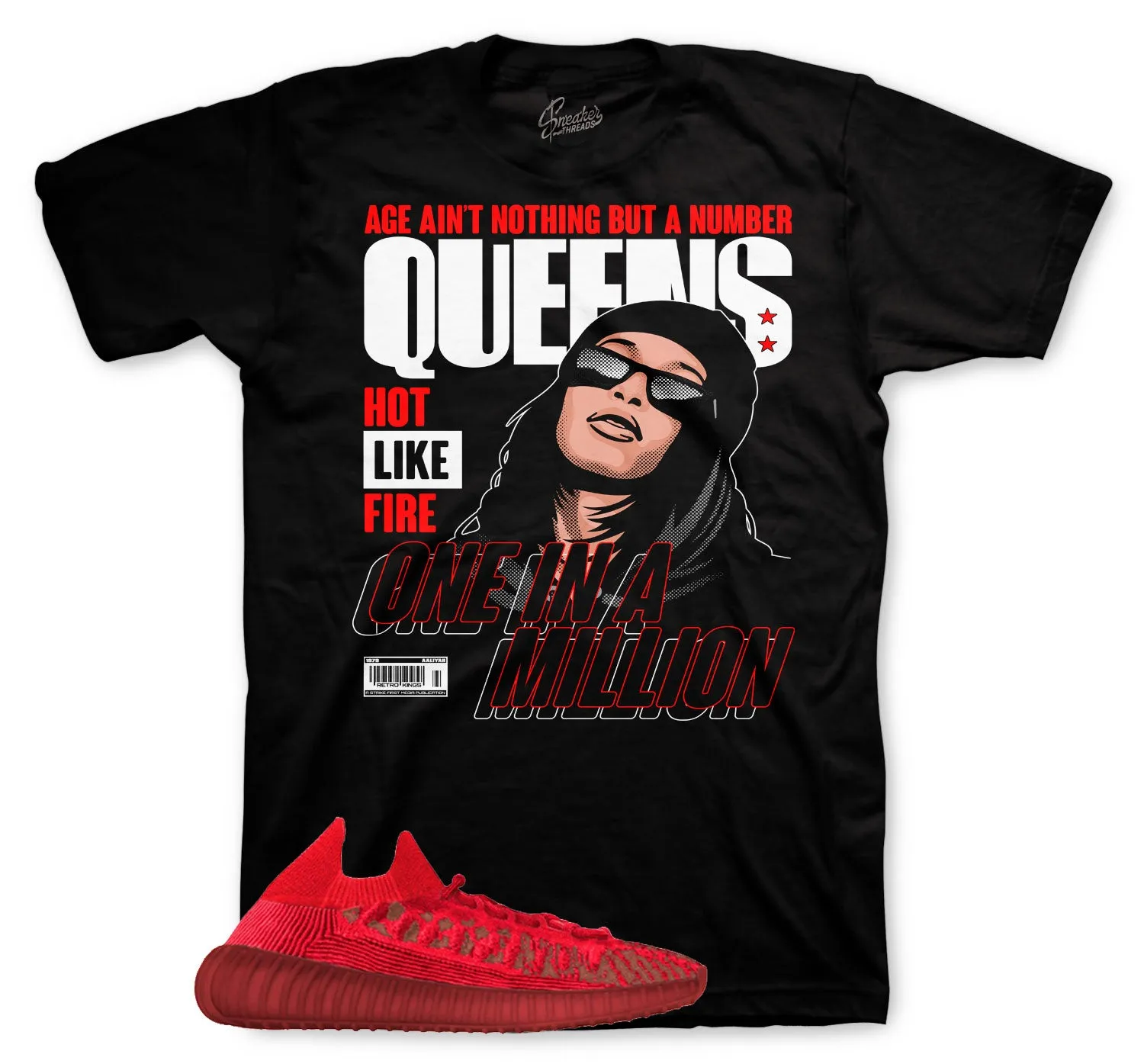 350 Slate Red Queens Shirt