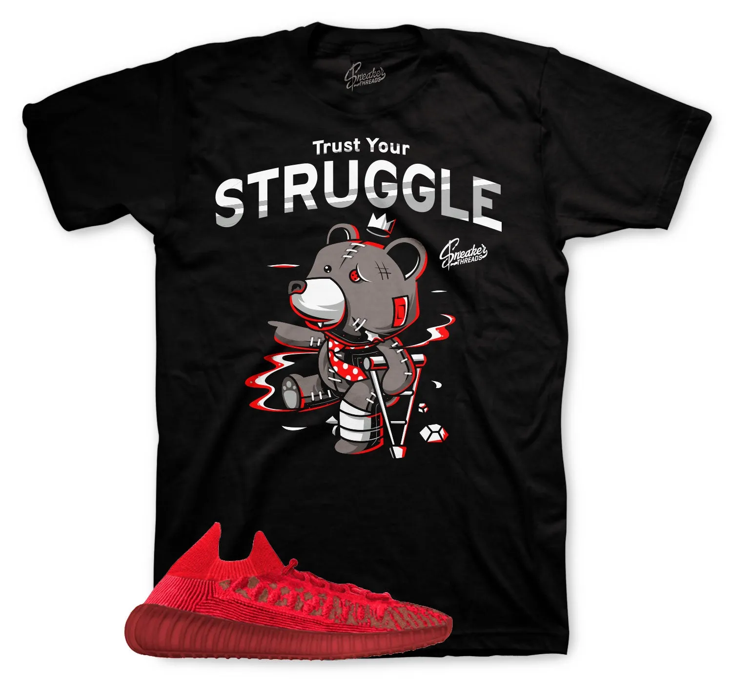 350 Slate Red Trust Your Struggle Shirt