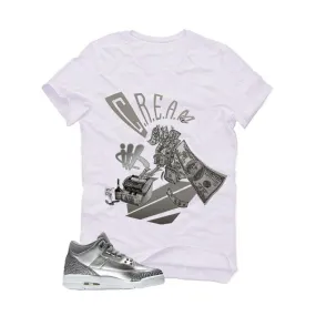 Air Jordan 3 Chrome GS white T shirt (Cream)