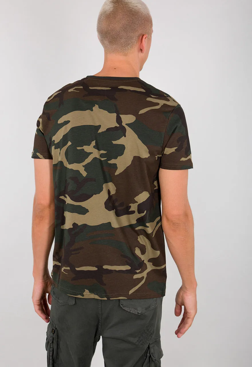 Alpha Industries Basic T-Shirt Camo gruen braun Camouflage 100501C-408