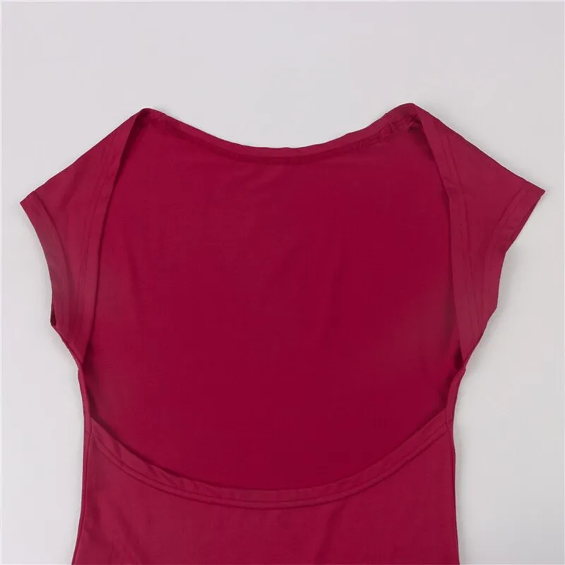 Basic Backless T-Shirt Top