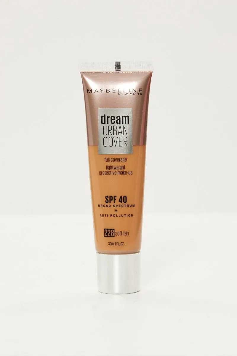 Beige Maybelline Dream Urban Foundation Soft Tan