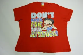 Betty Boop Vintage 2002 Don't Give Me Your Attitude King Features Syndicate T-Shirt