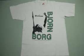 Bjorn Borg Diadora Hang Ten Two Feet Ahead Vintage 80's 1988 Tennis T-Shirt