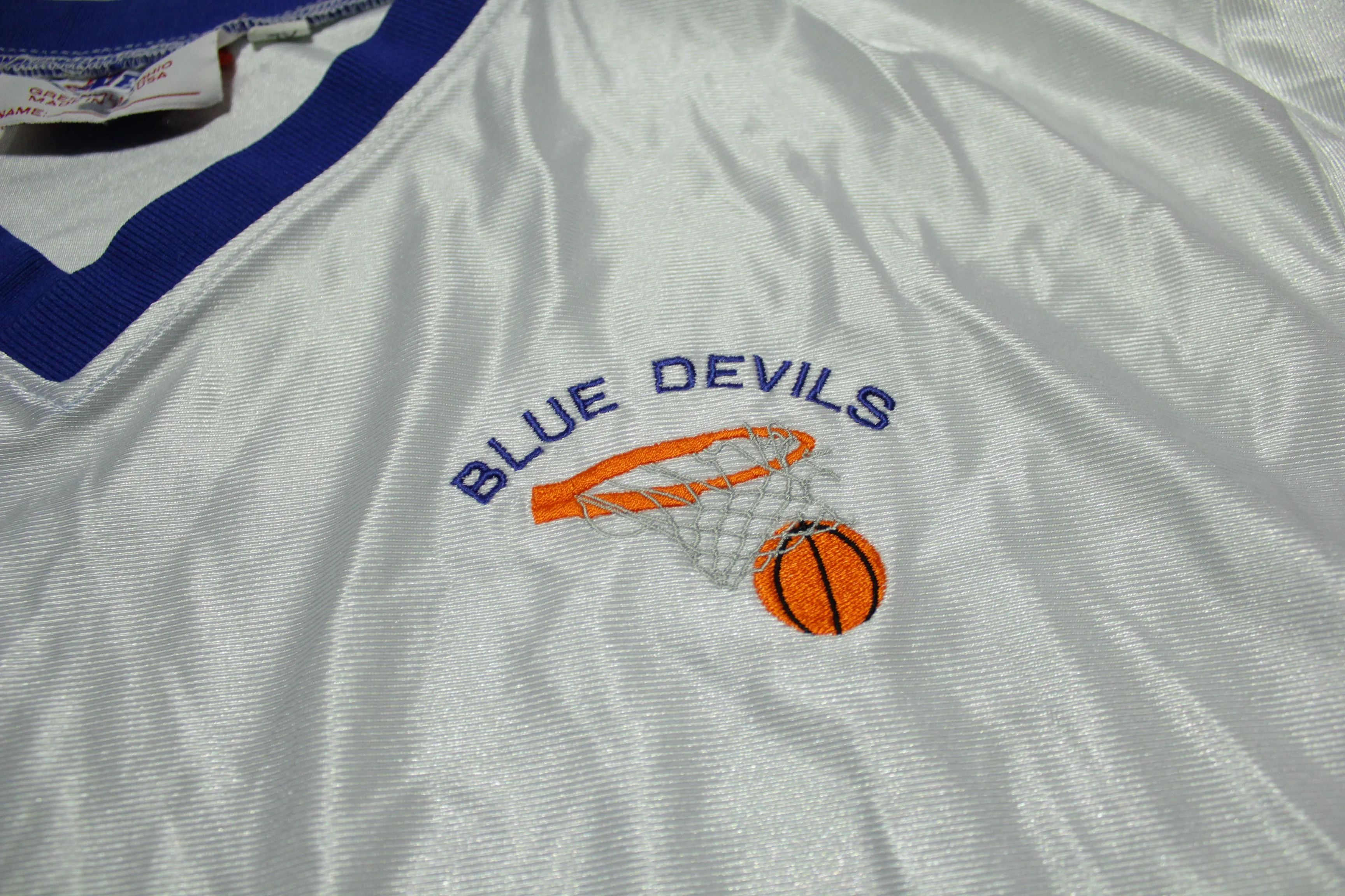 Blue Devils Basketball Vintage 90's Collegiate Practice Warm Up Shirt Jersey