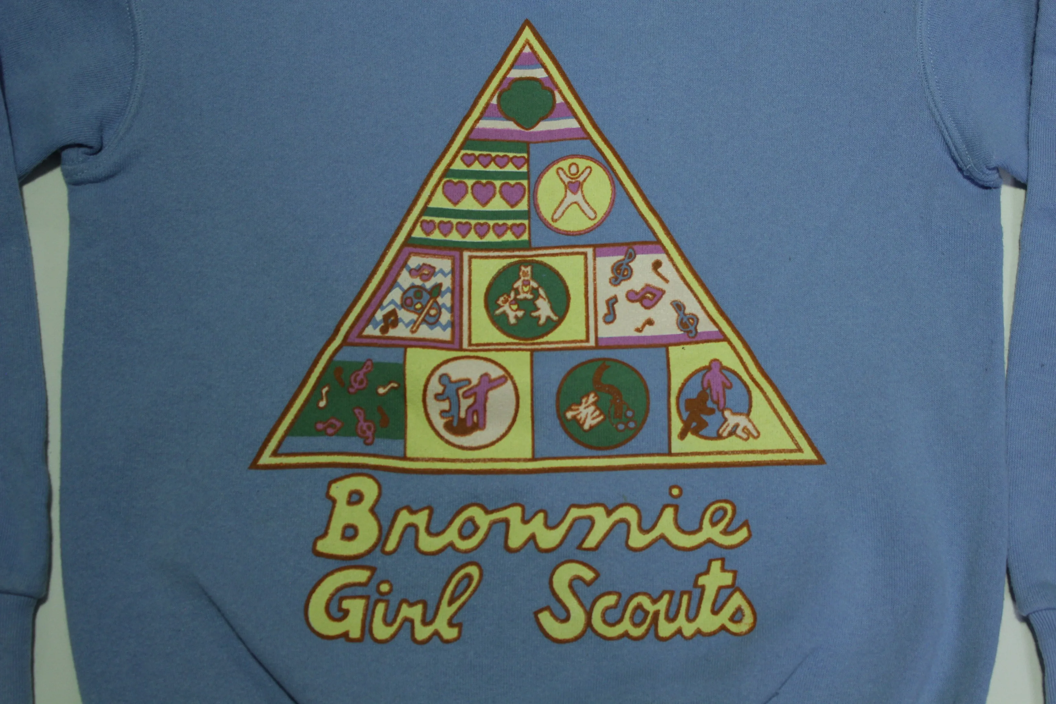 Brownie Girl Scouts Vintage 80's Made in USA Crewneck Sweatshirt