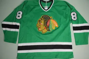 Chicago Blackhawks #8 Dominic Kubalik Distressed CCM Green Hockey Jersey