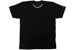 CHROME HEART NECK LOGO FUCK YOU SLEEVE T-SHIRT BLACK