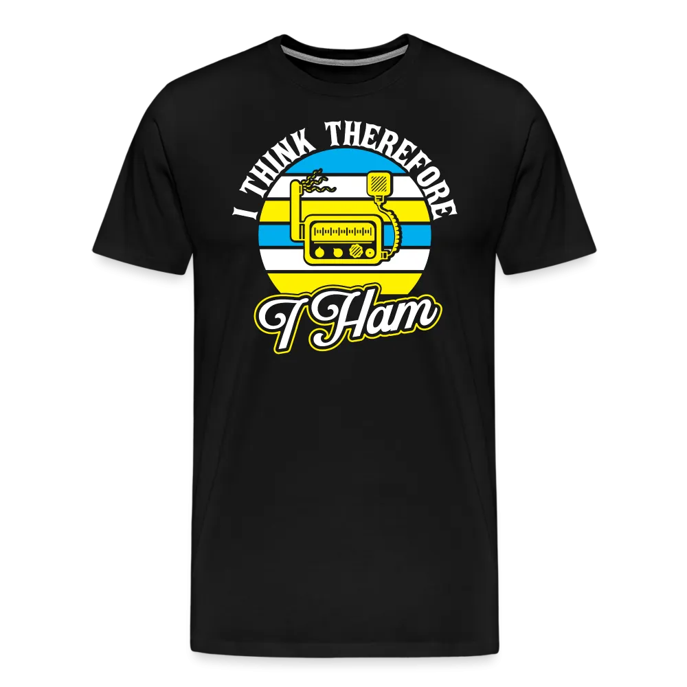 Cognitive Callsigns: 'I Think, Therefore I Ham' - Men's Premium T-Shirt