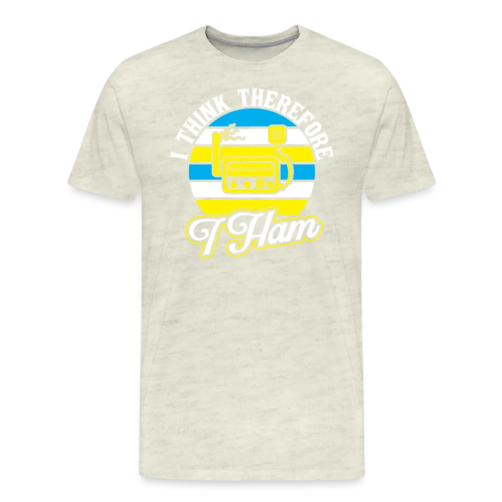 Cognitive Callsigns: 'I Think, Therefore I Ham' - Men's Premium T-Shirt