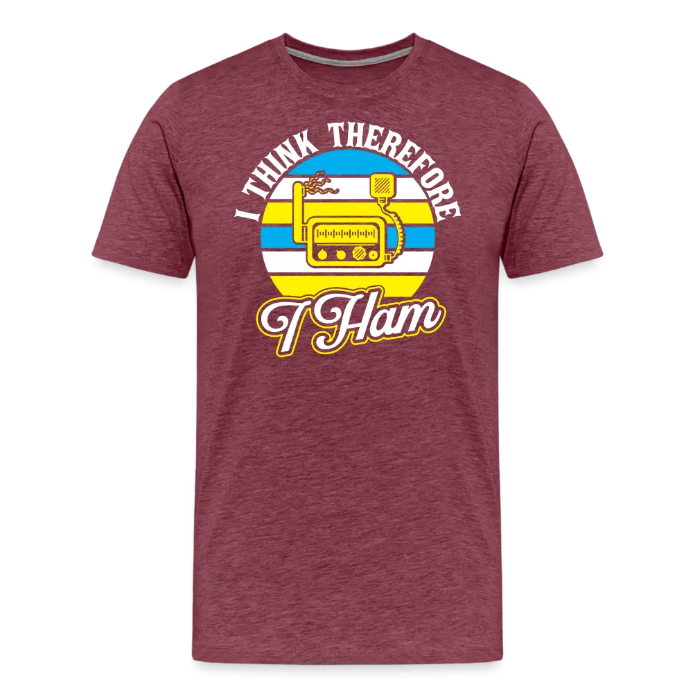 Cognitive Callsigns: 'I Think, Therefore I Ham' - Men's Premium T-Shirt