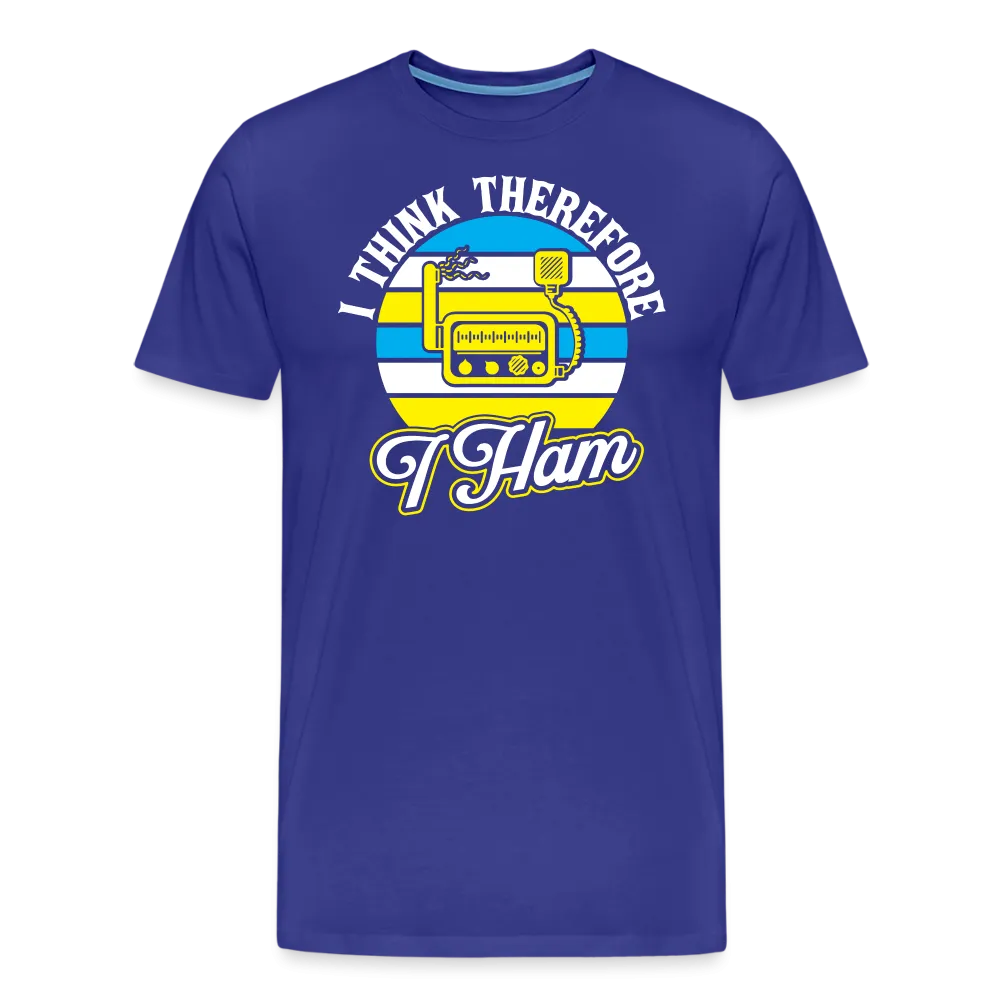 Cognitive Callsigns: 'I Think, Therefore I Ham' - Men's Premium T-Shirt