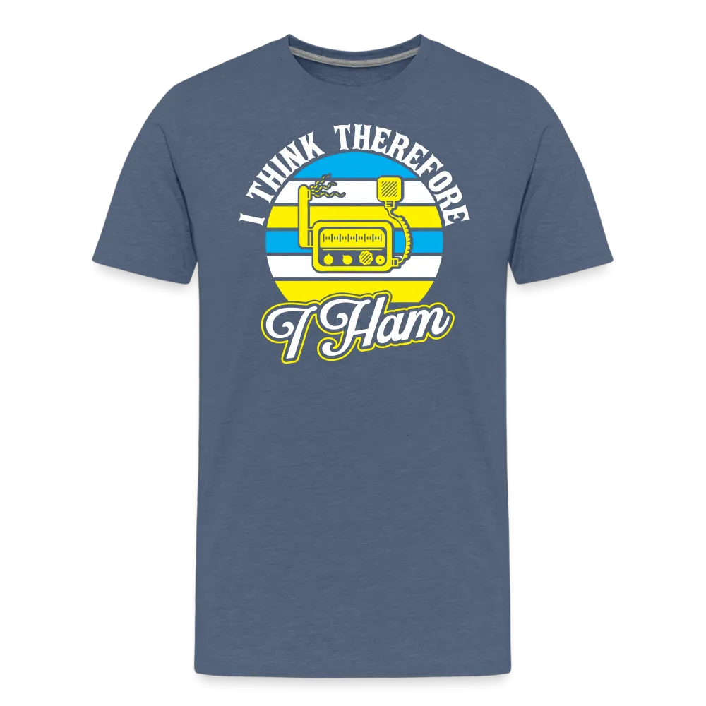 Cognitive Callsigns: 'I Think, Therefore I Ham' - Men's Premium T-Shirt