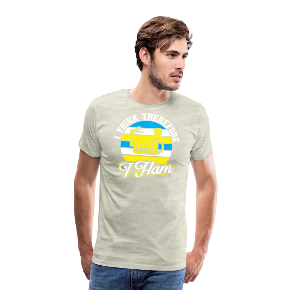 Cognitive Callsigns: 'I Think, Therefore I Ham' - Men's Premium T-Shirt