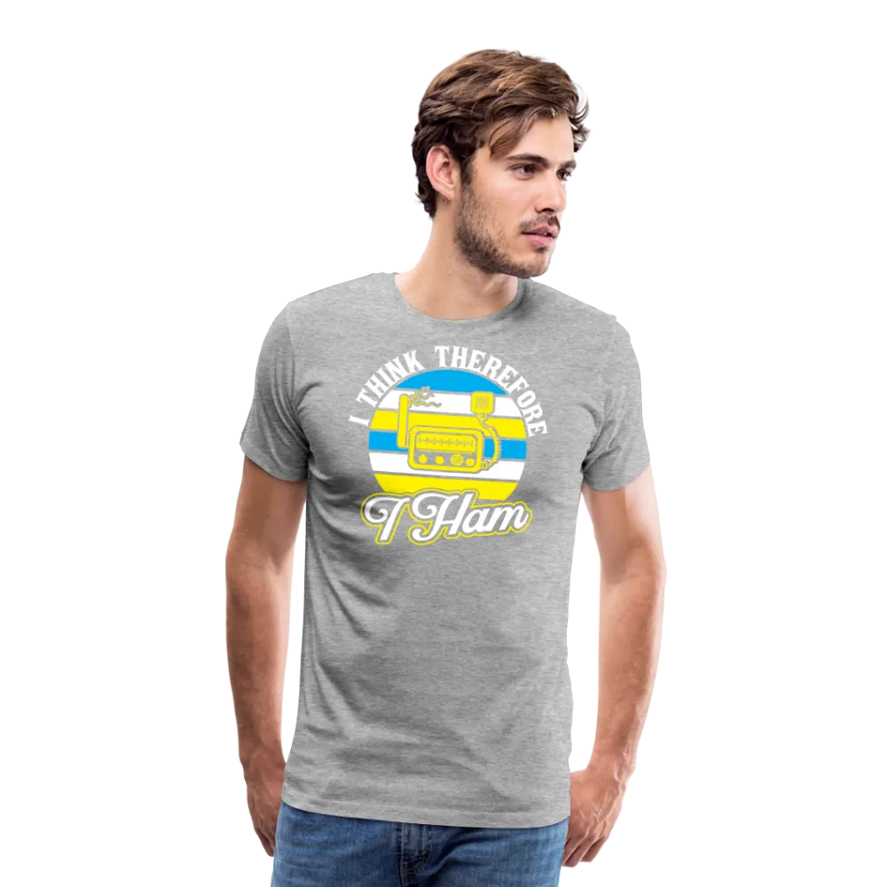 Cognitive Callsigns: 'I Think, Therefore I Ham' - Men's Premium T-Shirt