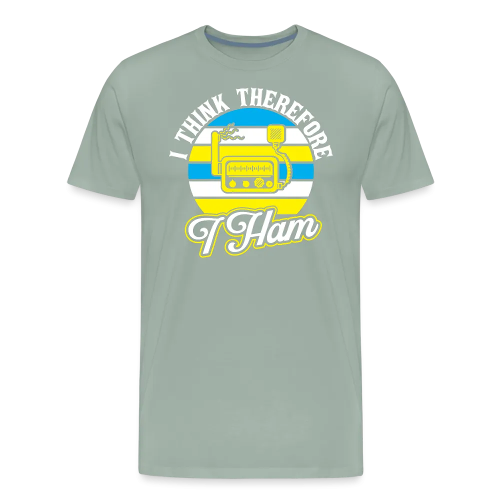 Cognitive Callsigns: 'I Think, Therefore I Ham' - Men's Premium T-Shirt