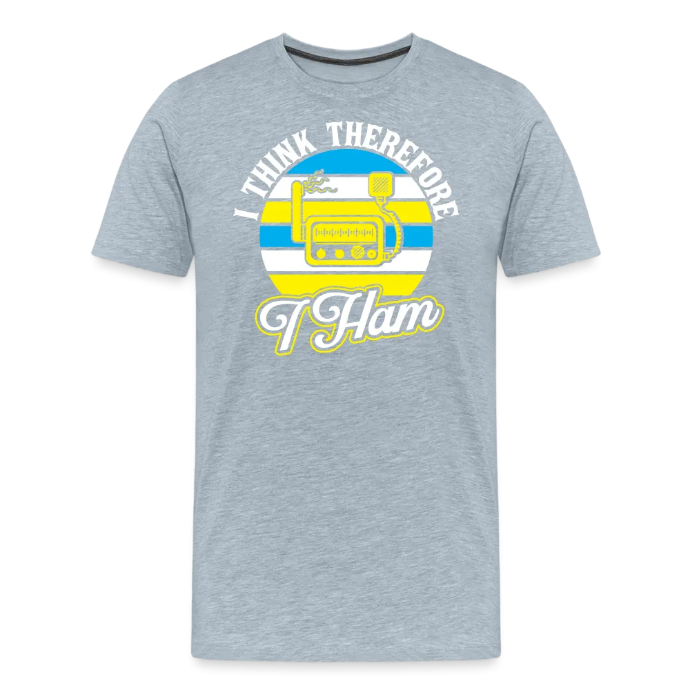 Cognitive Callsigns: 'I Think, Therefore I Ham' - Men's Premium T-Shirt