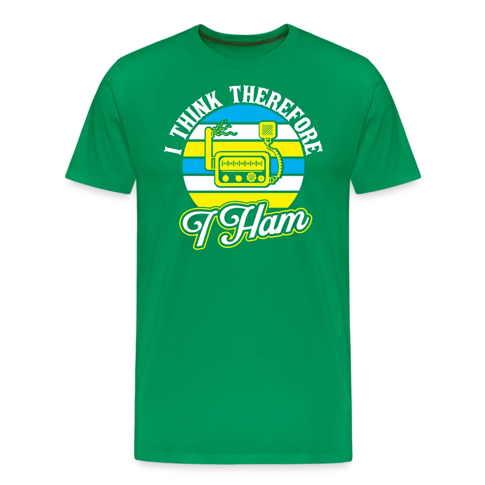 Cognitive Callsigns: 'I Think, Therefore I Ham' - Men's Premium T-Shirt