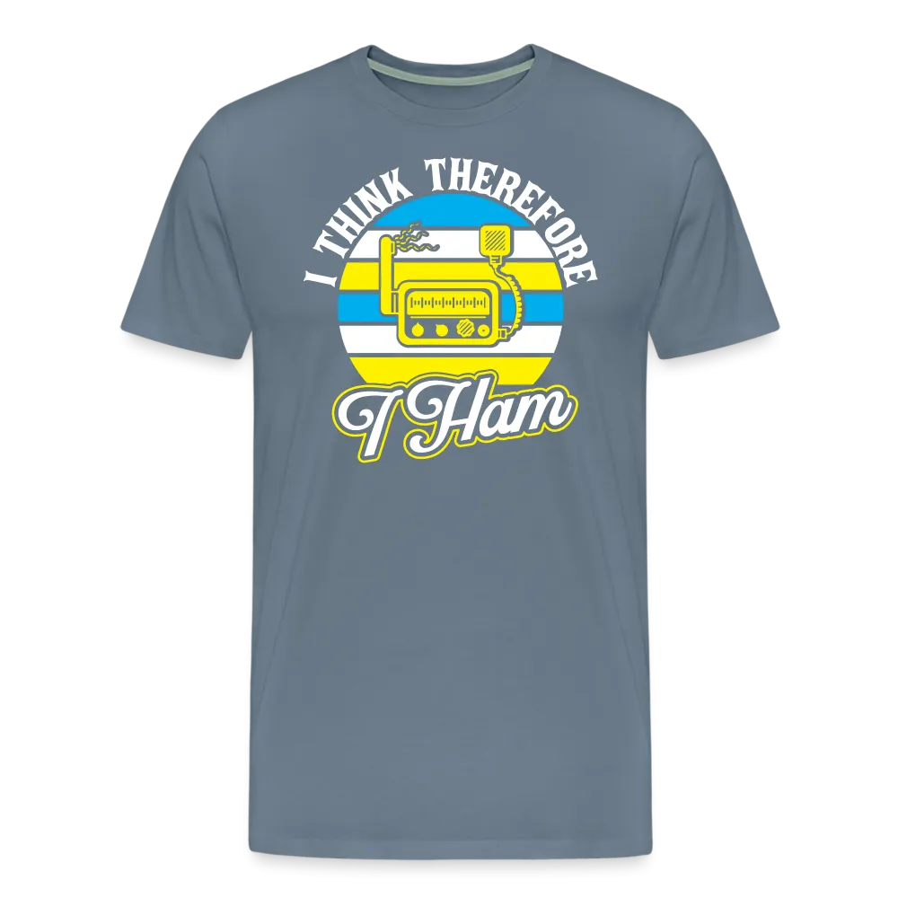 Cognitive Callsigns: 'I Think, Therefore I Ham' - Men's Premium T-Shirt