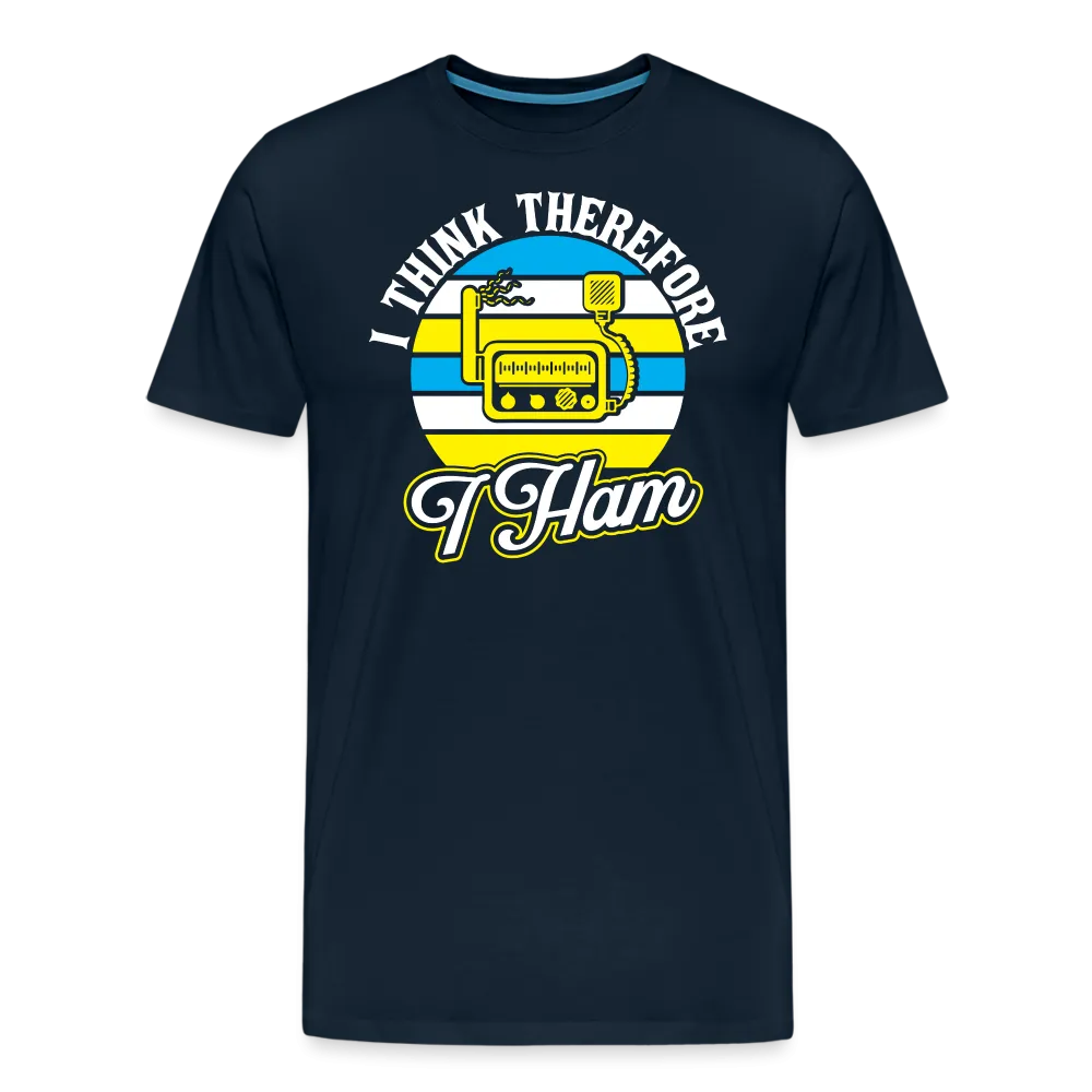 Cognitive Callsigns: 'I Think, Therefore I Ham' - Men's Premium T-Shirt