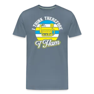 Cognitive Callsigns: 'I Think, Therefore I Ham' - Men's Premium T-Shirt