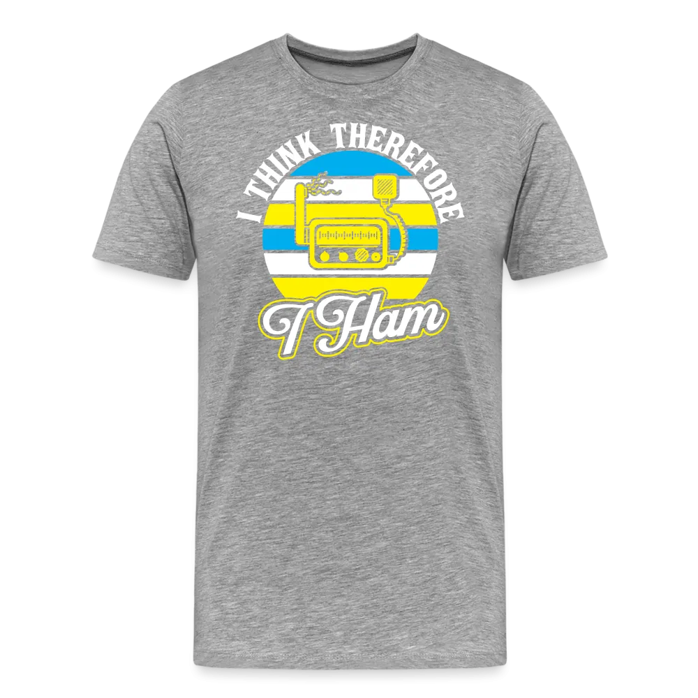 Cognitive Callsigns: 'I Think, Therefore I Ham' - Men's Premium T-Shirt