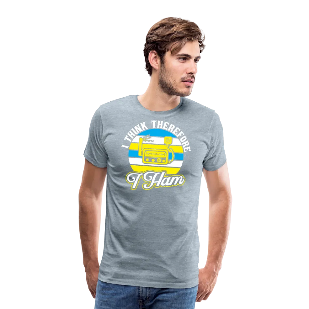 Cognitive Callsigns: 'I Think, Therefore I Ham' - Men's Premium T-Shirt