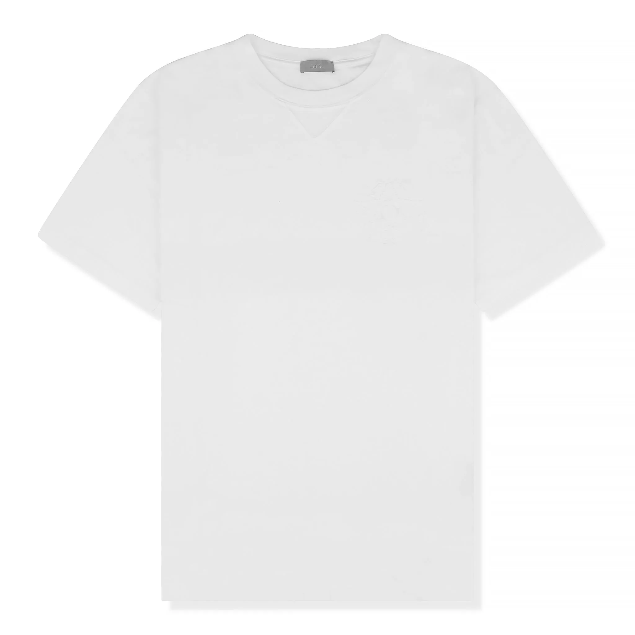 Dior CD toile Embroidered Oversized White T Shirt