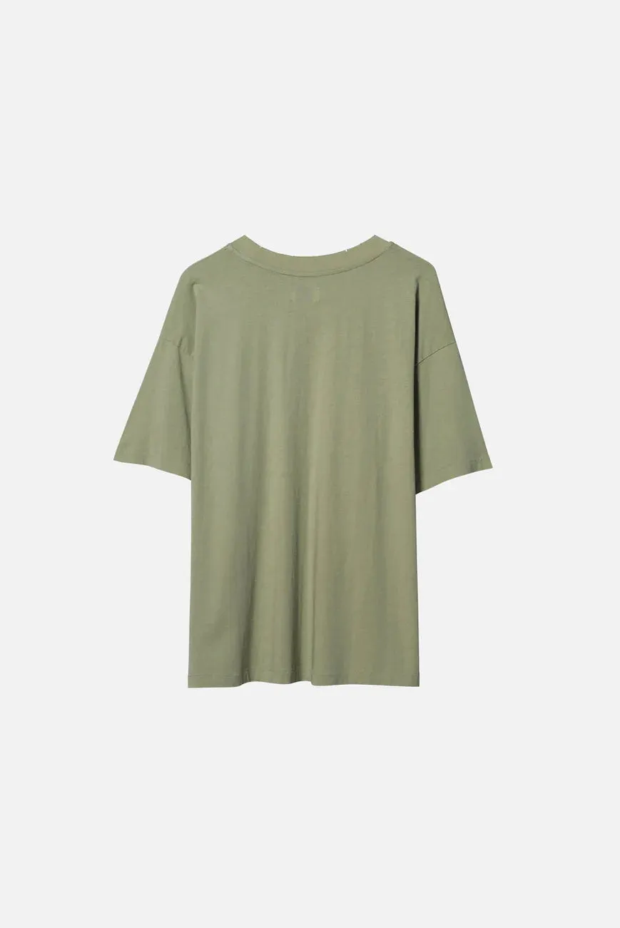 ELWOOD OVERSIZED CORE TEE SAGE