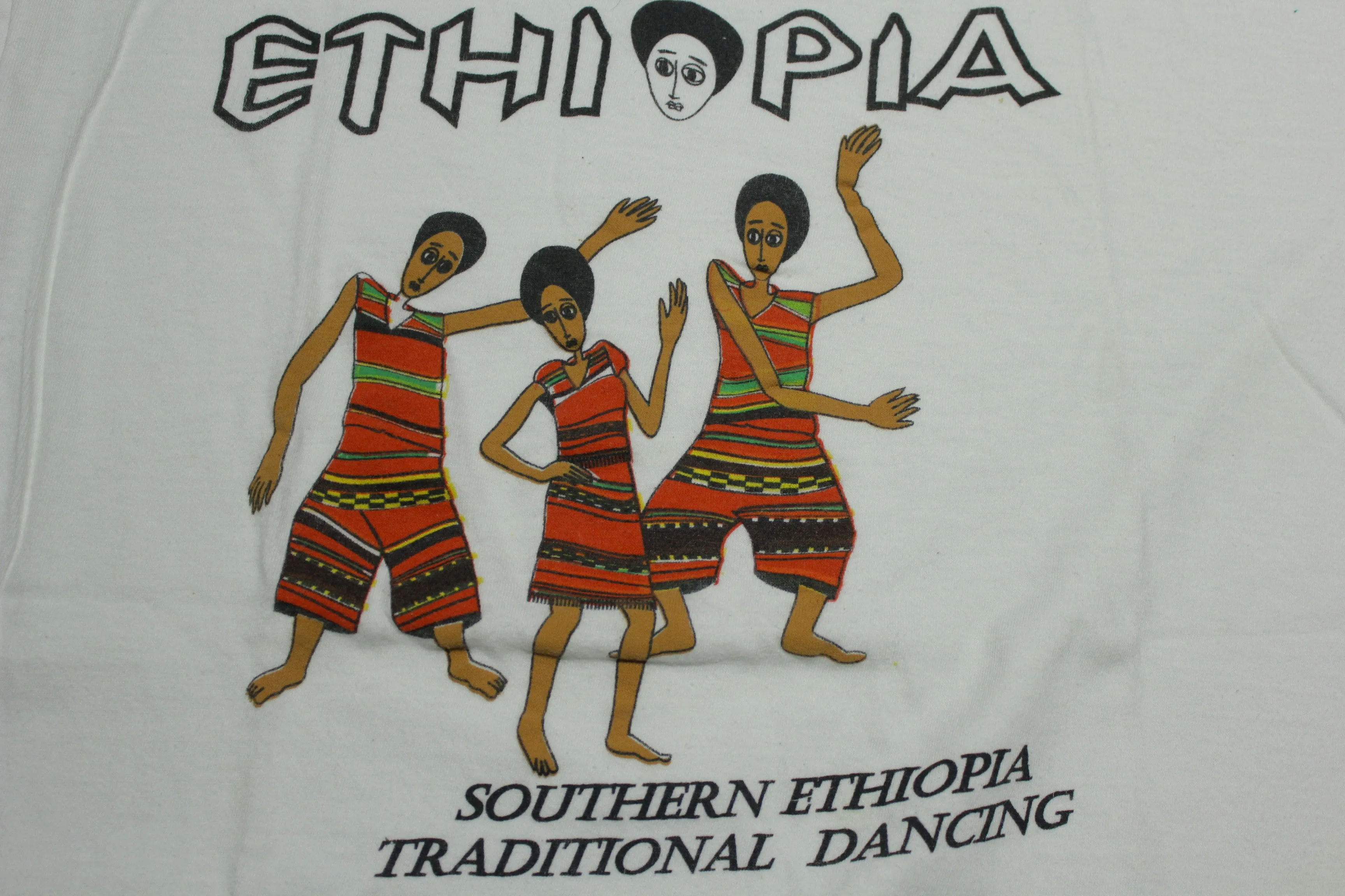 Ethiopia Traditional Dancing Tribe Called Quest Colors T-Shirt