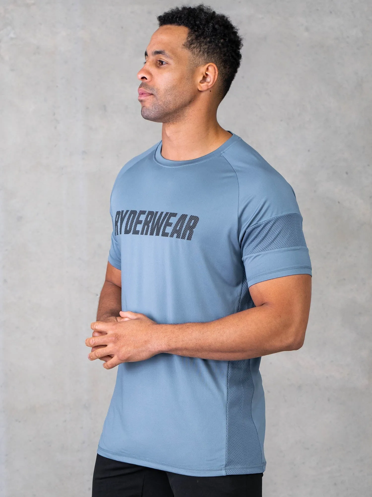 Flex Mesh T-Shirt - Indigo Blue