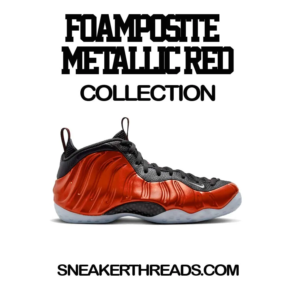 Foamposite Metallic Red Shirt - Nineties - Black