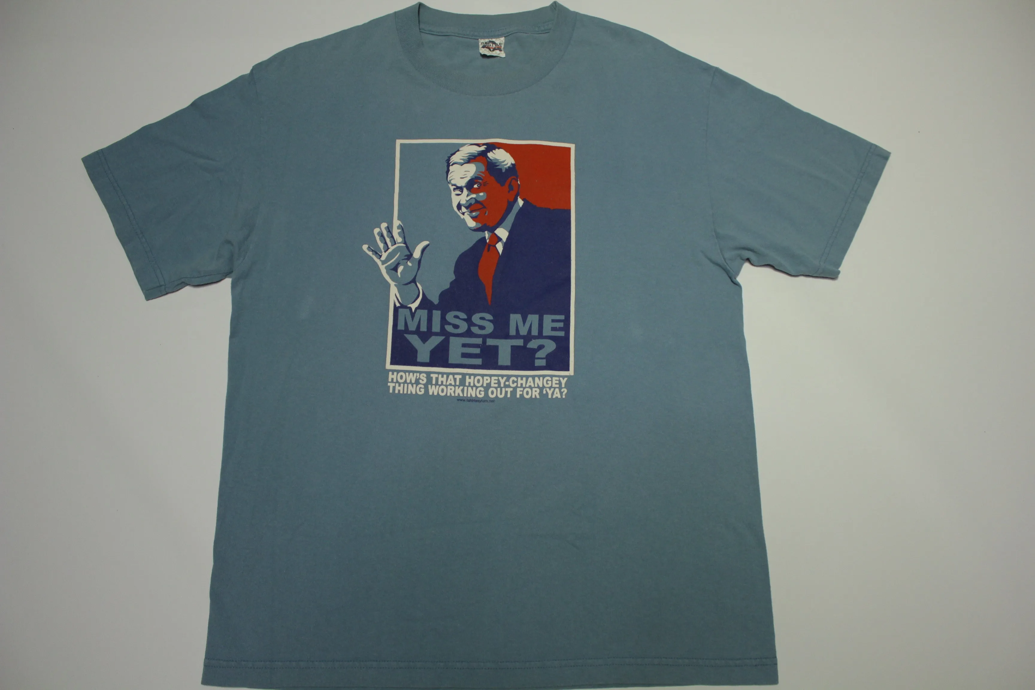 George Bush Miss Me Yet Y2k Hope Change Obama Mockery Political T-Shirt