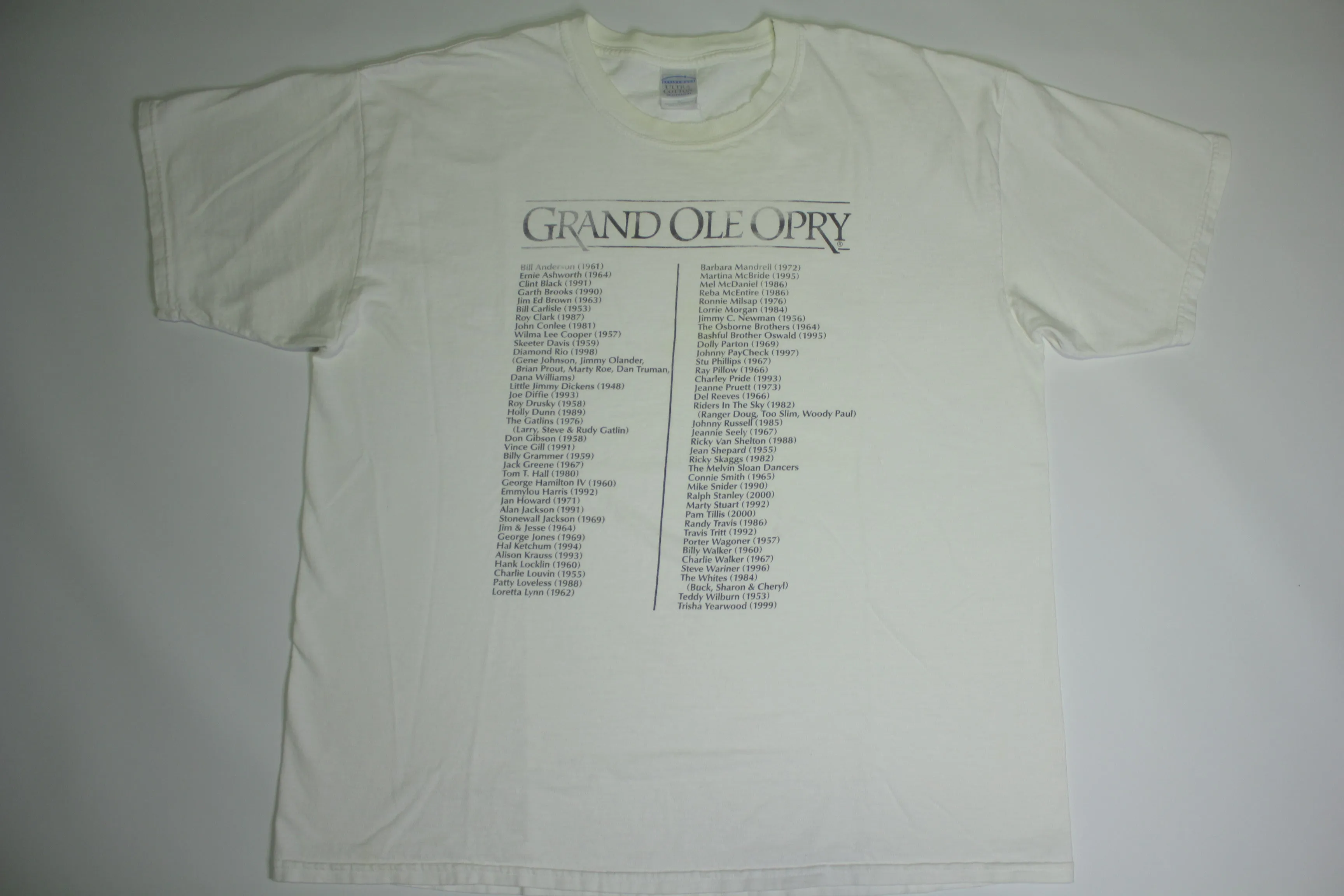 Grand Ole Opry 50's - 2000 Reba Dolly Parton Vintage Country Music T-Shirt