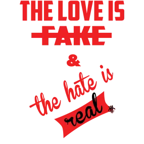 Jordan 12 Gym Red White T Shirt (Love Is Fake)