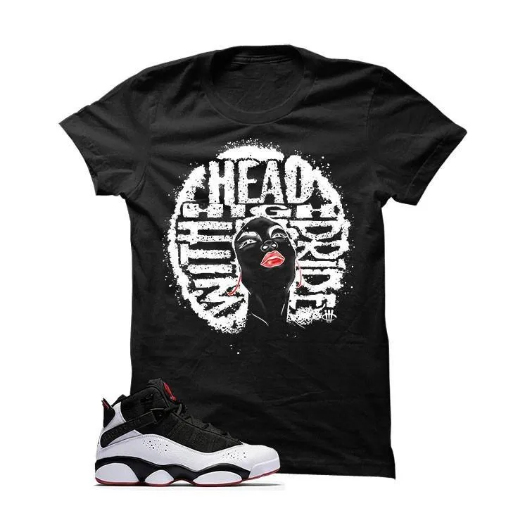 Jordan 6 Rings Black Gym Red Black T Shirt (Head High)