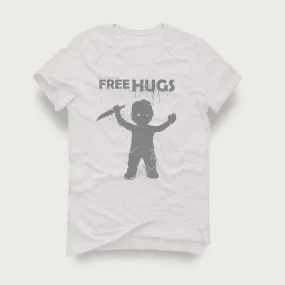 Jordan 7 White Metallic Silver Pure Money White T Shirt (Free Hugs)