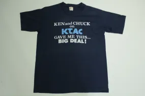 Ken & Chuck On KTAC Gave Me This Big Deal Vintage 80's Tacoma Radio T-Shirt