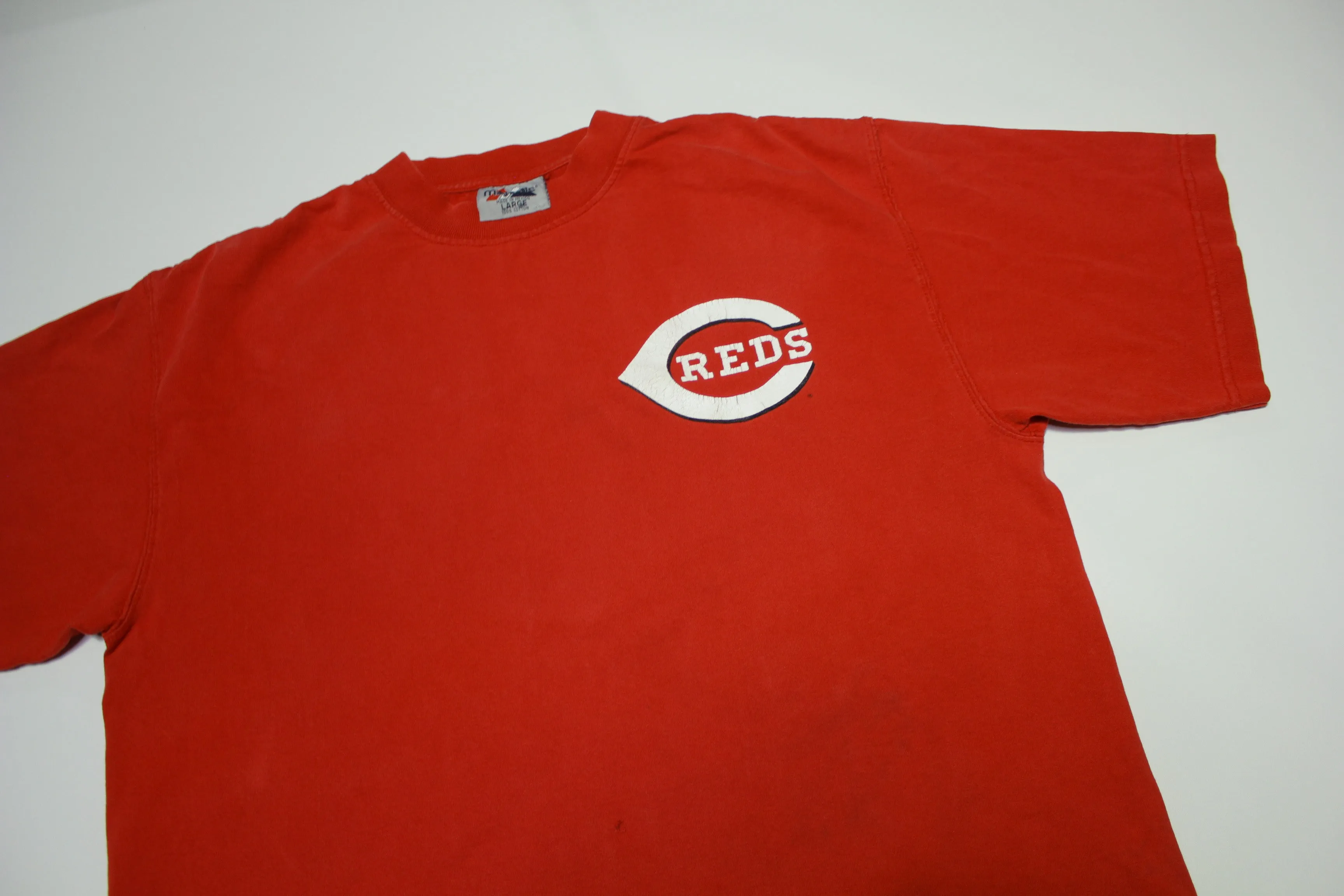 Ken Griffey Jr. Cincinnati Reds Y2K Majestic Distressed #30 T-Shirt