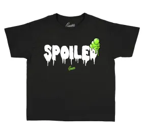 Kids Electric Green 6 Shirt - Spoiled - Black