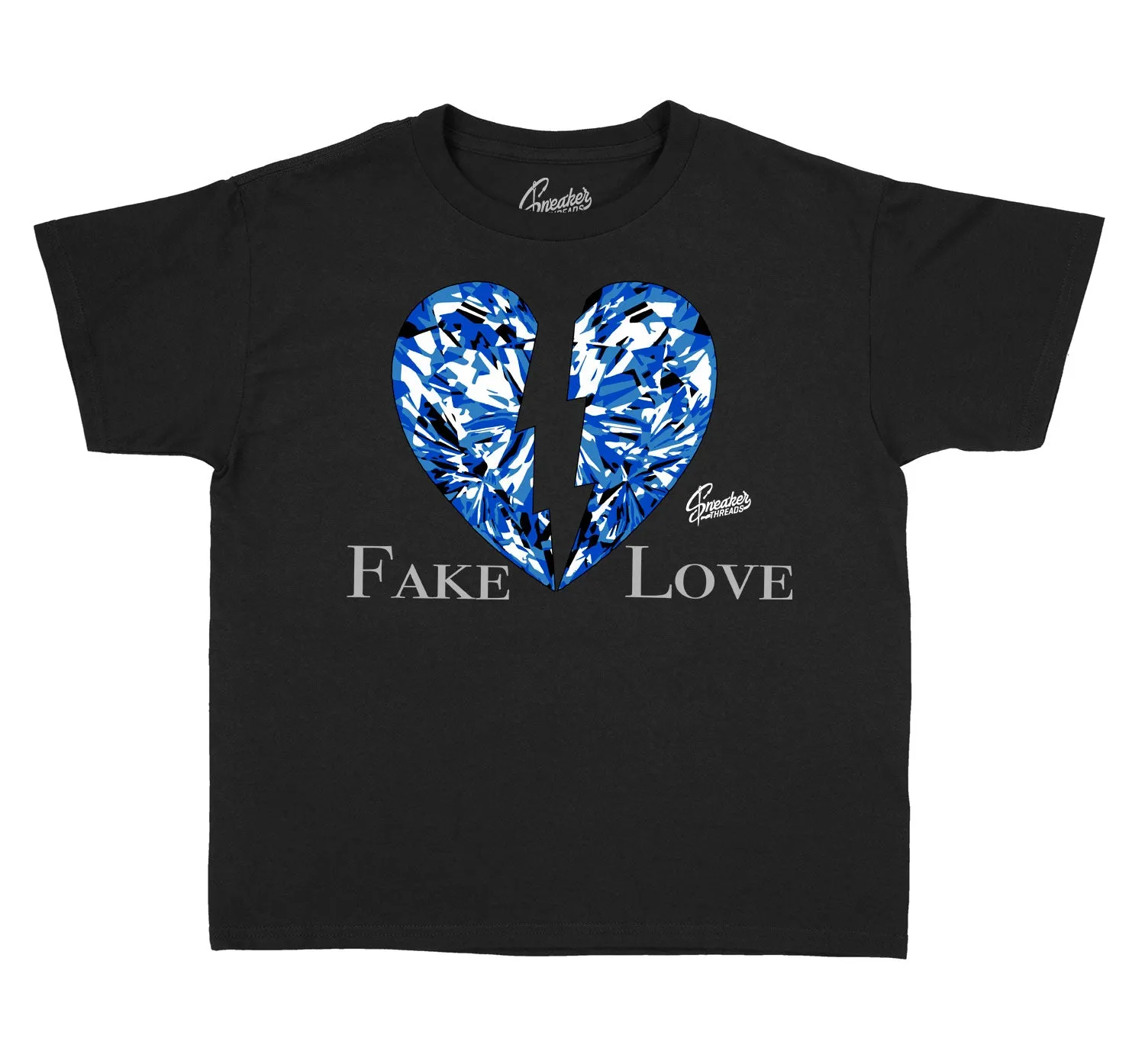 Kids Racer Blue 5 Shirt - Love - Black