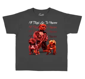 Kids - Red Flint 13 Shirt - All Dogs - Charcoal