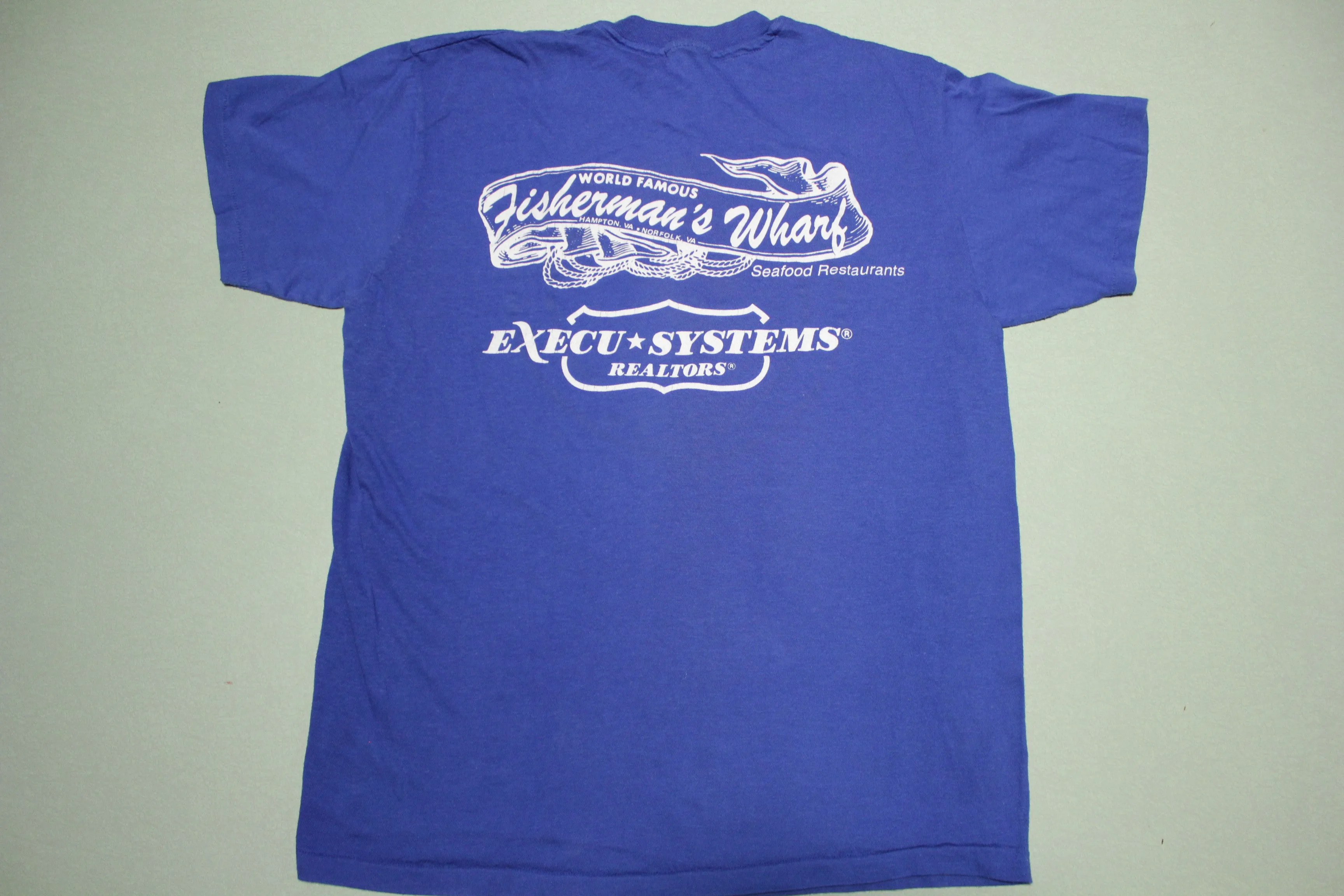 KJHS Fisherman's Wharf Norfolk Virginia Vintage 80's Single Stitch T-Shirt