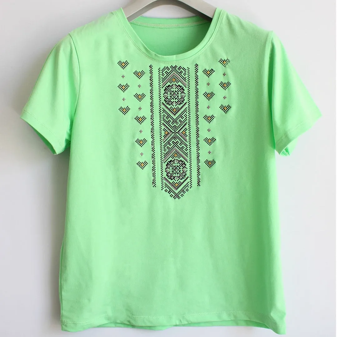 Light Green T-shirt “Vyshyvanka”