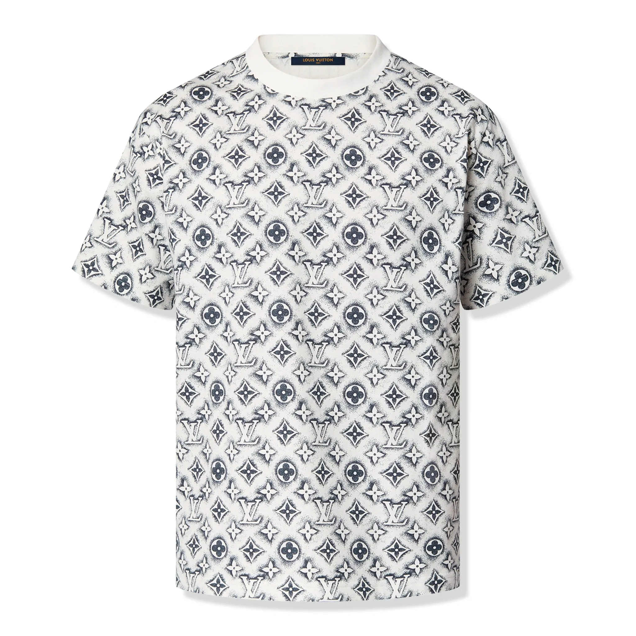 Louis Vuitton Monogram White Deep Black T Shirt