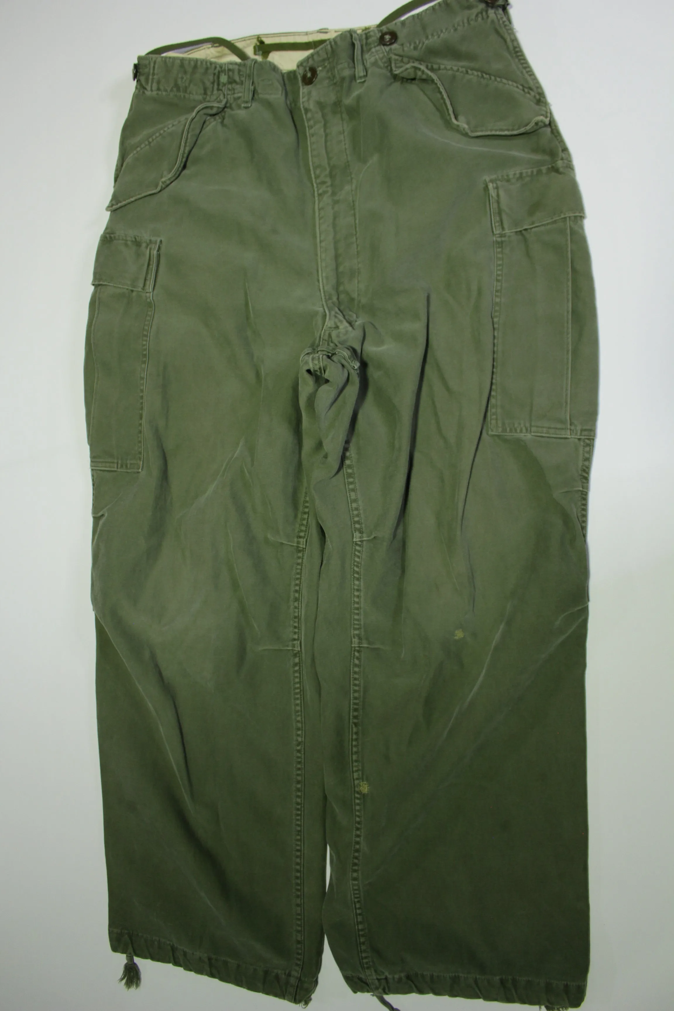 M-65 OG-107 Vintage 60's Vietnam Era Cargo Military Army Field Pants