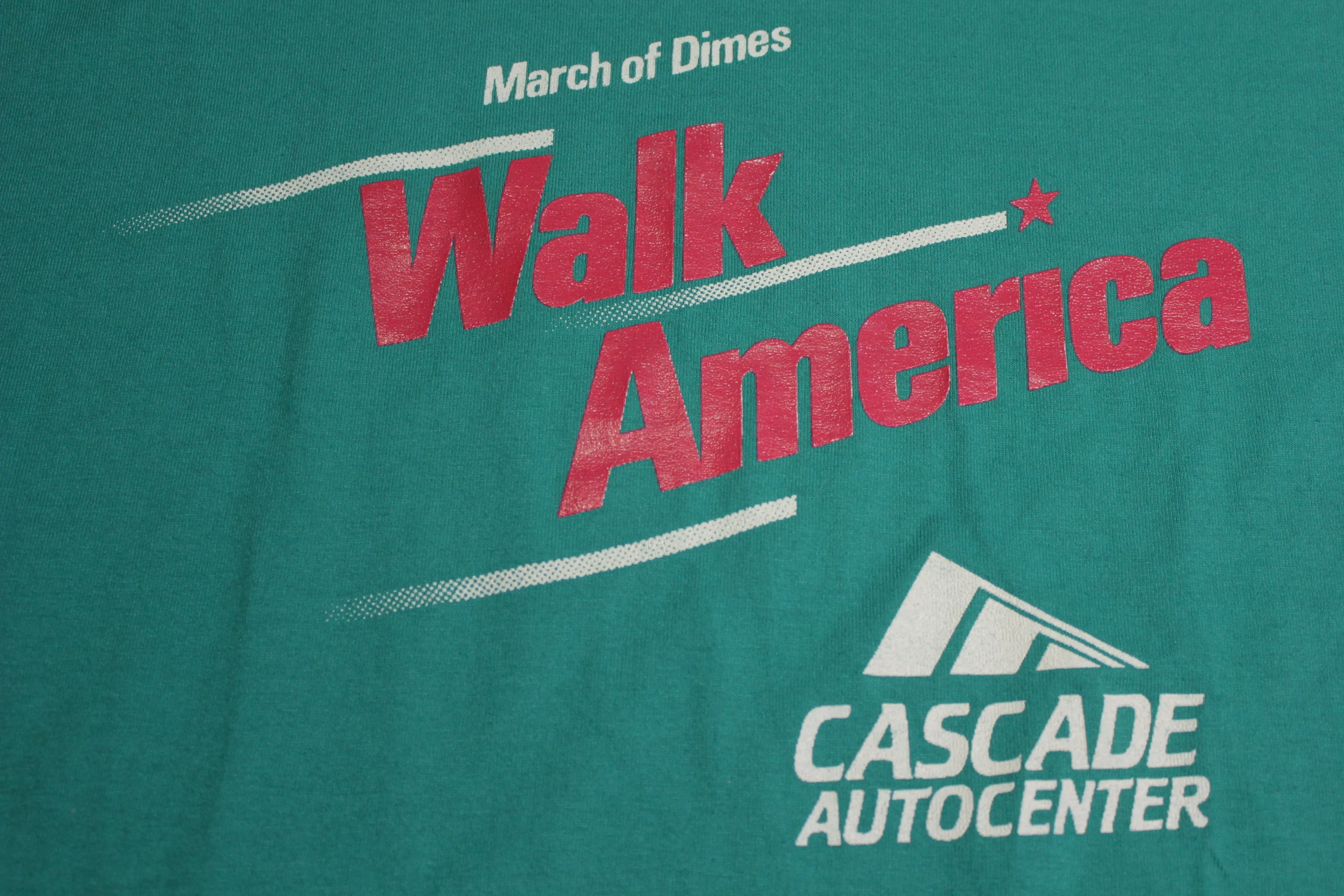 March of Dimes Walk America Cascade AutoCenter Vintage 90s BEST FOTL T-Shirt