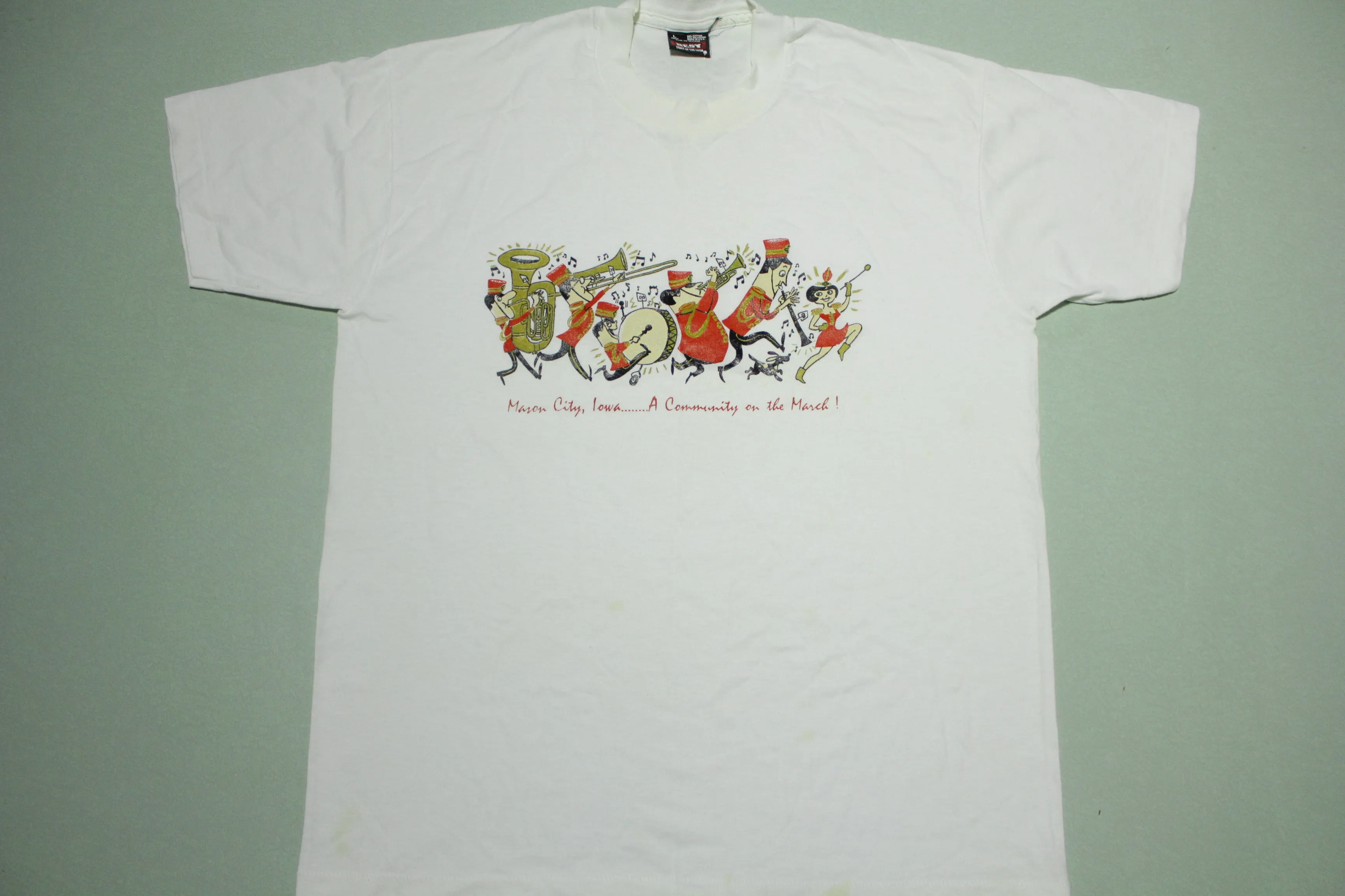 Mason City Iowa Vintage Community March Single Stitch 90's T-Shirt