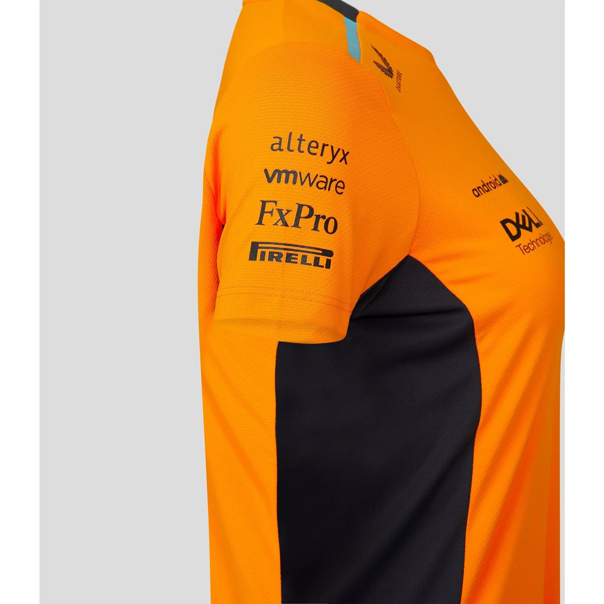 McLaren F1 Women's 2023 Team Replica Set Up T-Shirt- Papaya/Phantom